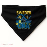 Sverige Dna Swedish Flag Sweden Great Gift USA-Made Doggie Bandana thumb 0