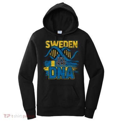 Sverige Dna Swedish Flag Sweden Great Gift Women's Hoodie