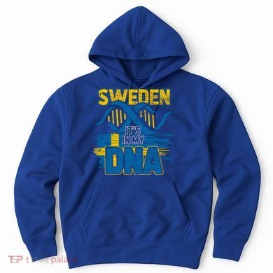 Sverige Dna Swedish Flag Sweden Great Gift Hoodie