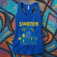 Sverige Dna Swedish Flag Sweden Great Gift Women's Tank Top thumb 3