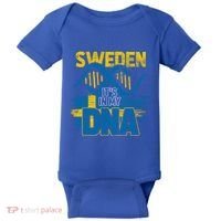 Sverige Dna Swedish Flag Sweden Great Gift Baby Bodysuit thumb 0