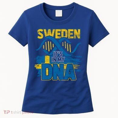 Sverige Dna Swedish Flag Sweden Great Gift Women's T-Shirt