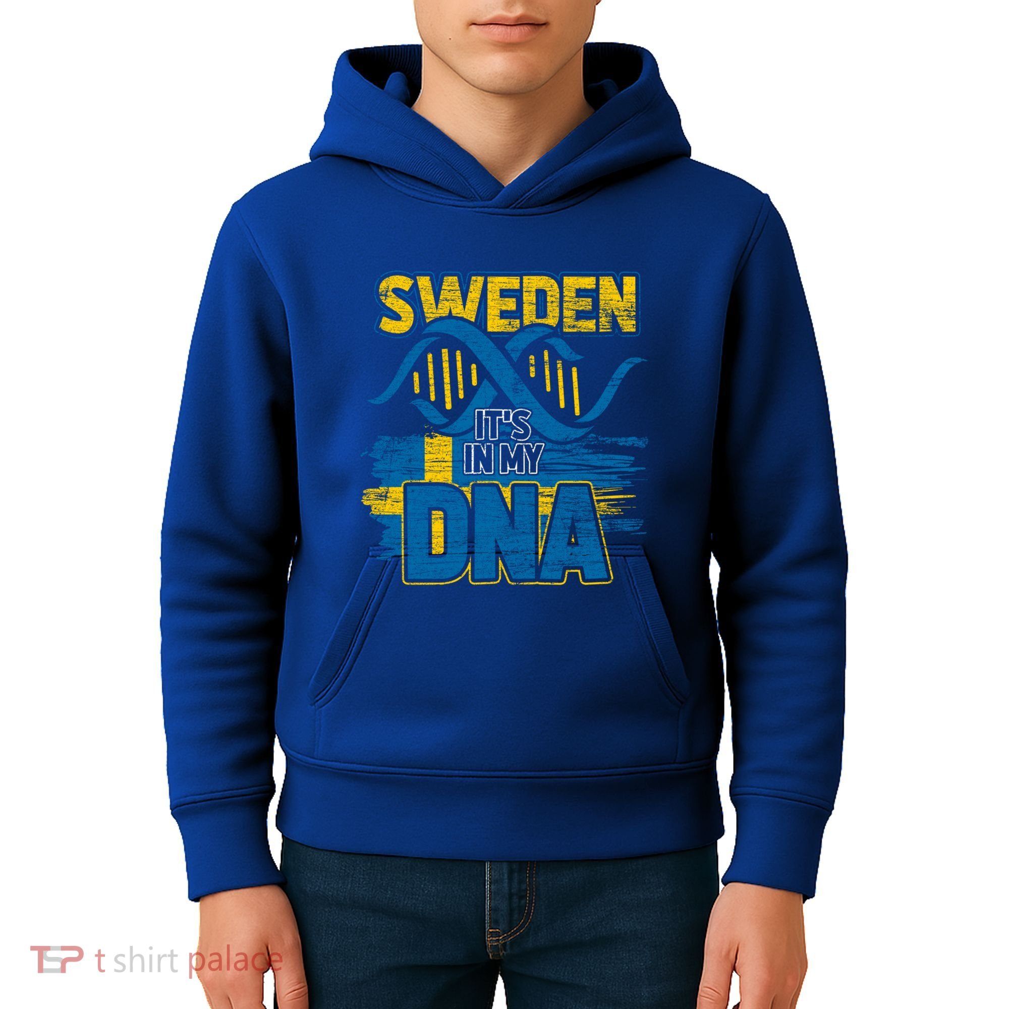 Sverige Dna Swedish Flag Sweden Great Gift Kids Hoodie