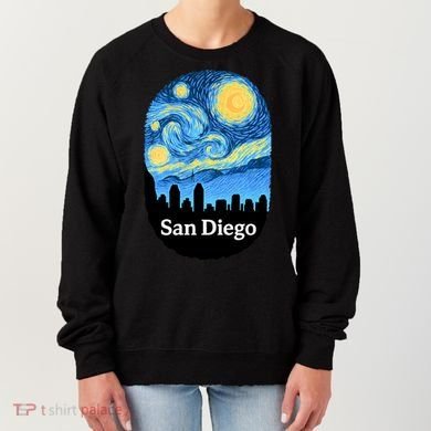 San Diego Starry Night Design Women's Sweatshirt
