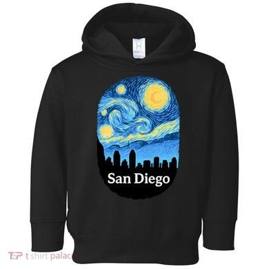 San Diego Starry Night Design Toddler Hoodie