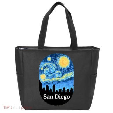 San Diego Starry Night Design Tote Bag