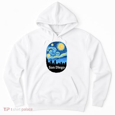 San Diego Starry Night Design Hoodie