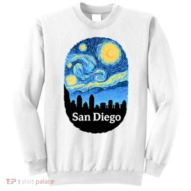 San Diego Starry Night Design Sweatshirt