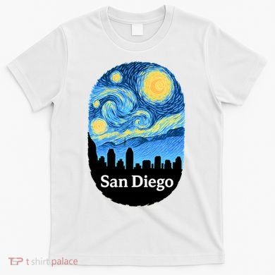 San Diego Starry Night Design T-Shirt