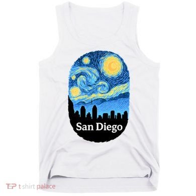 San Diego Starry Night Design Tank Top