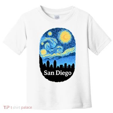 San Diego Starry Night Design Toddler T-Shirt
