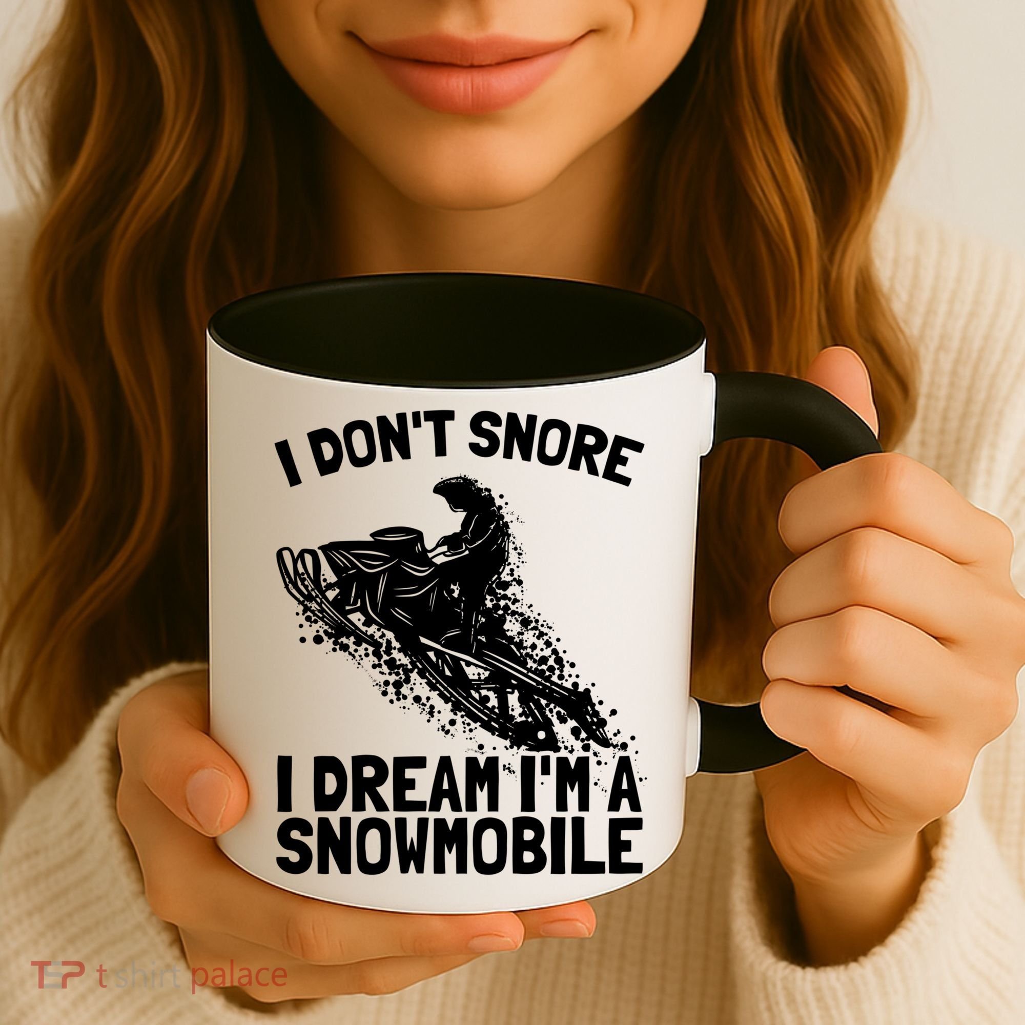 Snowmobile Dream Snore I Snoring Rider Driver Cool Gift Coffee Mug