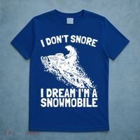 Snowmobile Dream Snore I Snoring Rider Driver Cool Gift T-Shirt thumb 5