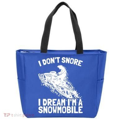 Snowmobile Dream Snore I Snoring Rider Driver Cool Gift Tote Bag