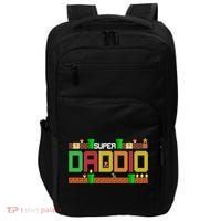 Super Dad Super Daddio Gift Cute Funny Daddy Gift Impact Tech Backpack thumb 0