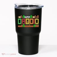 Super Dad Super Daddio Gift Cute Funny Daddy Gift Tumbler thumb 0