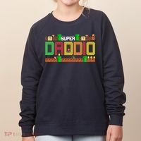 Super Dad Super Daddio Gift Cute Funny Daddy Gift Women's Sweatshirt thumb 0