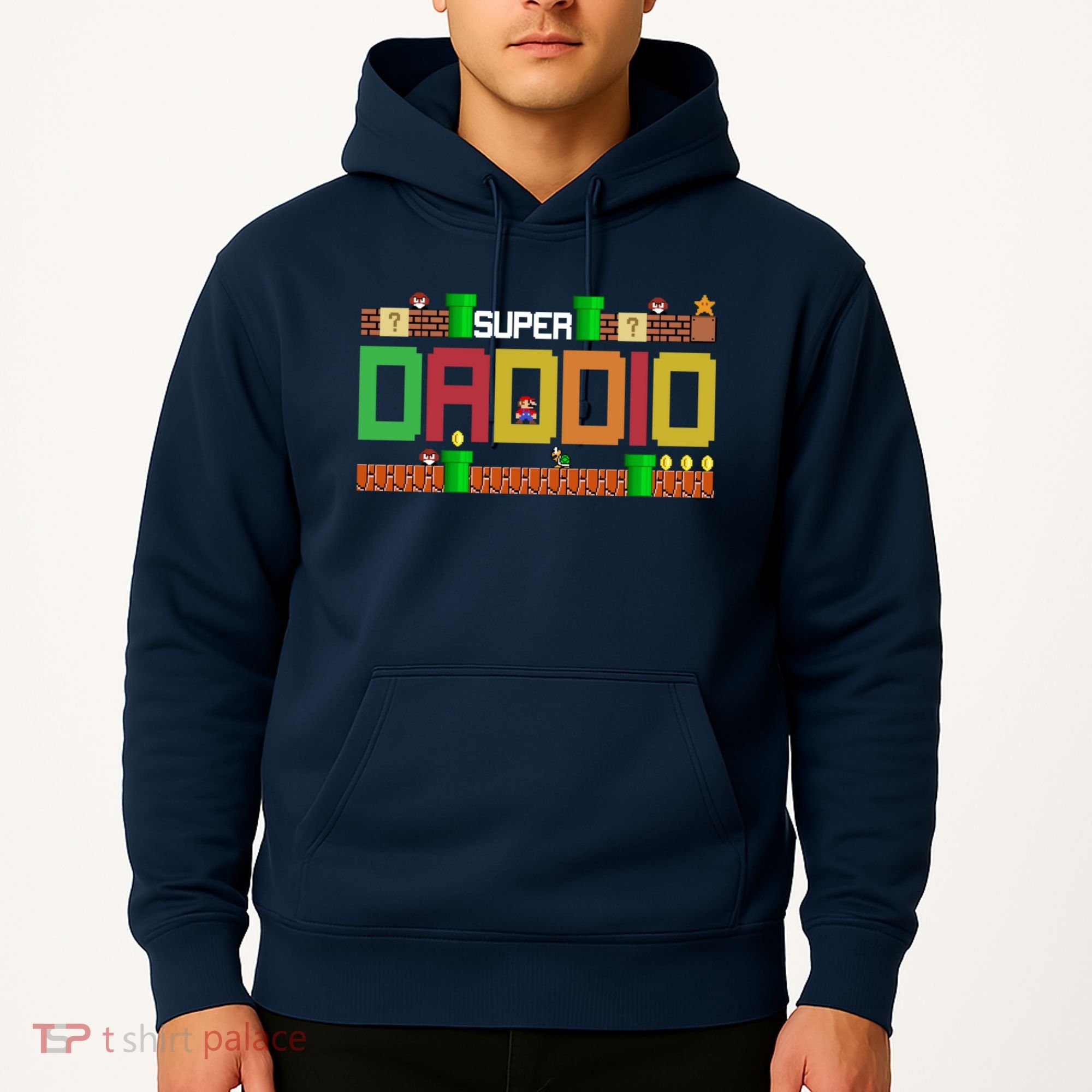 Super Dad Super Daddio Gift Cute Funny Daddy Gift Hoodie