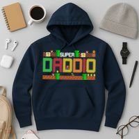 Super Dad Super Daddio Gift Cute Funny Daddy Gift Hoodie thumb 3