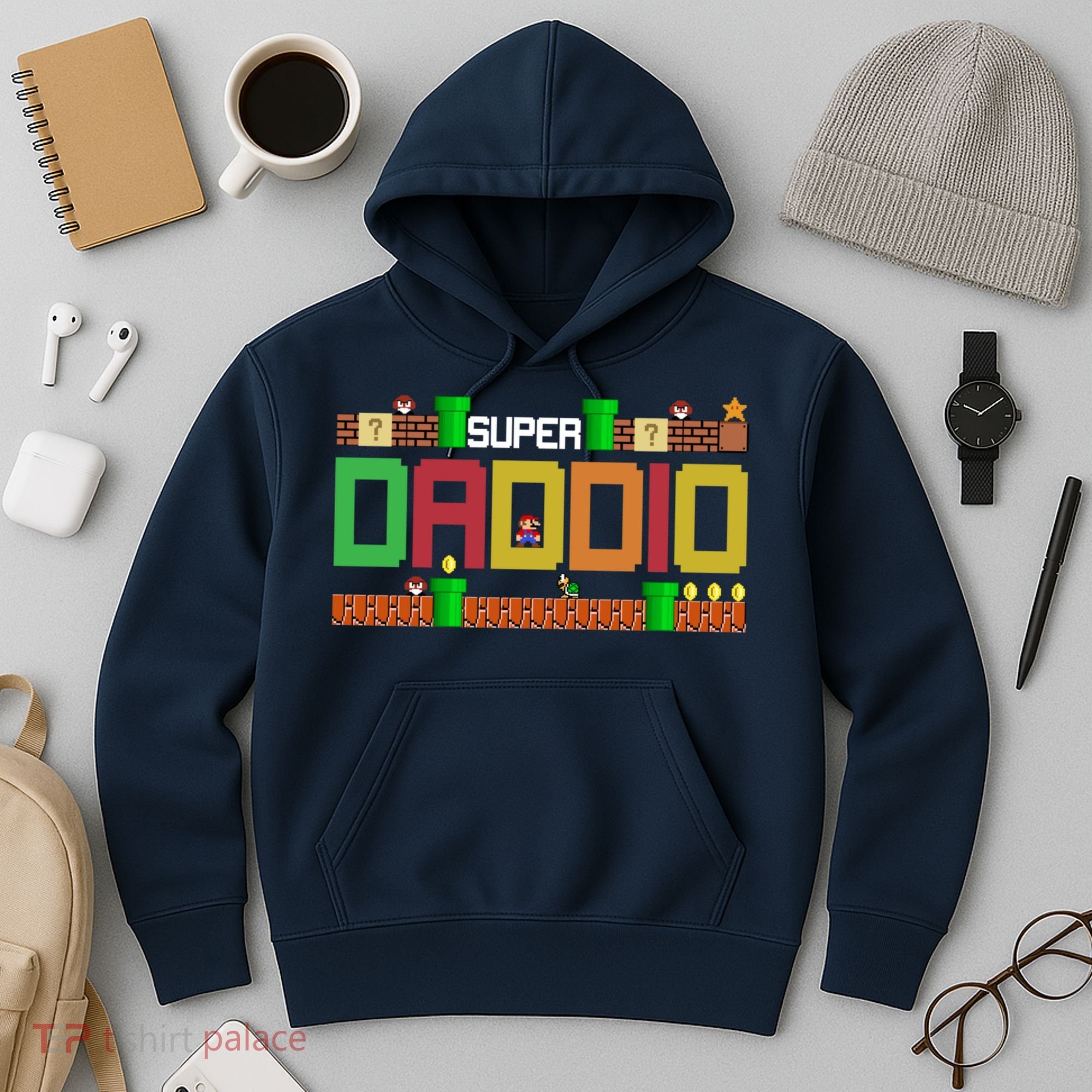 Super Dad Super Daddio Gift Cute Funny Daddy Gift Hoodie