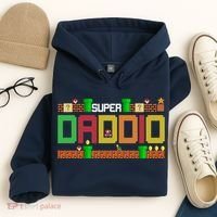 Super Dad Super Daddio Gift Cute Funny Daddy Gift Hoodie thumb 4