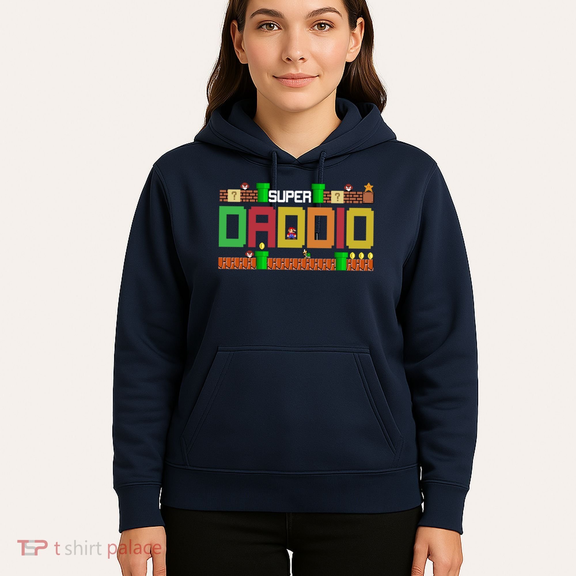 Super Dad Super Daddio Gift Cute Funny Daddy Gift Hoodie