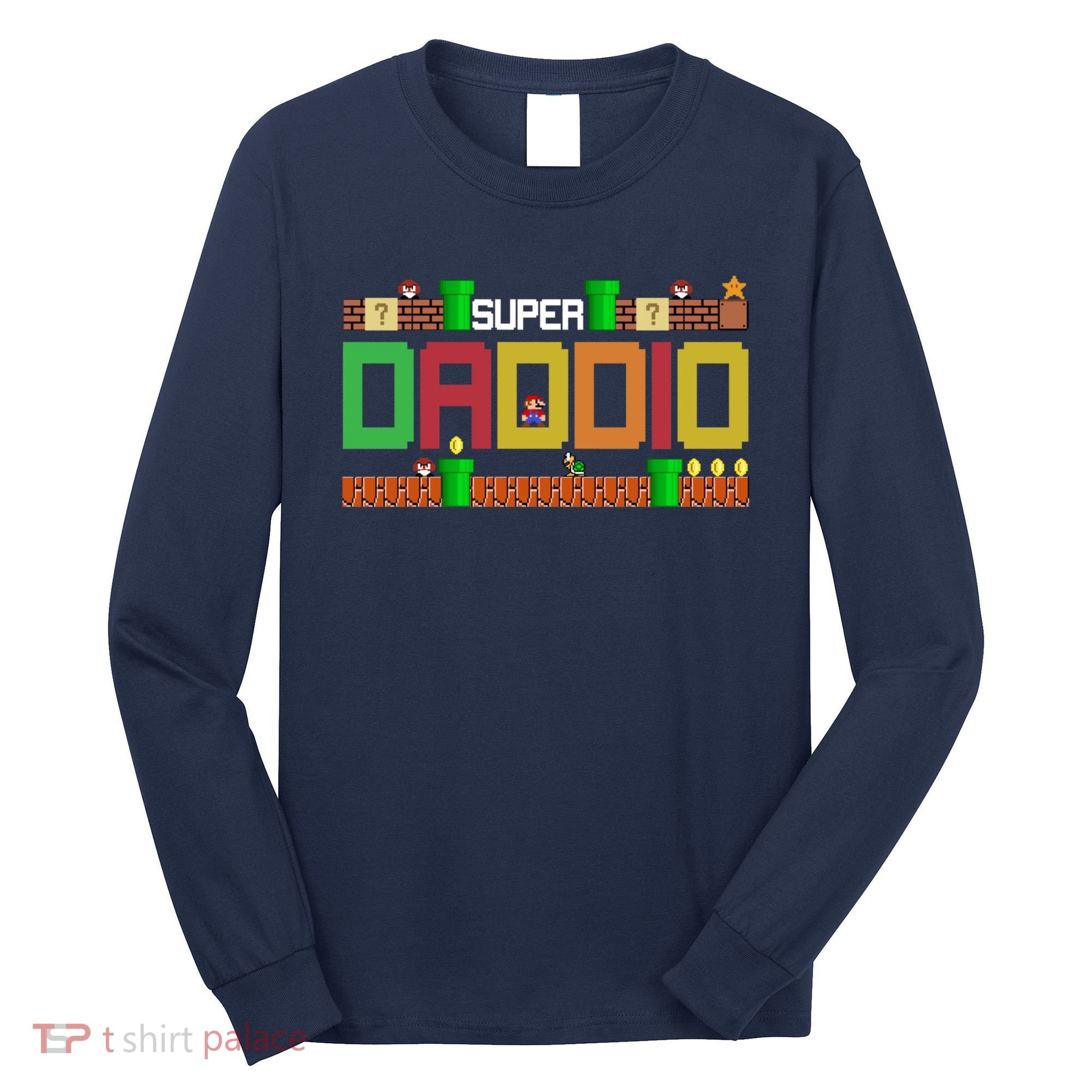 Super Dad Super Daddio Gift Cute Funny Daddy Gift Long Sleeve Shirt
