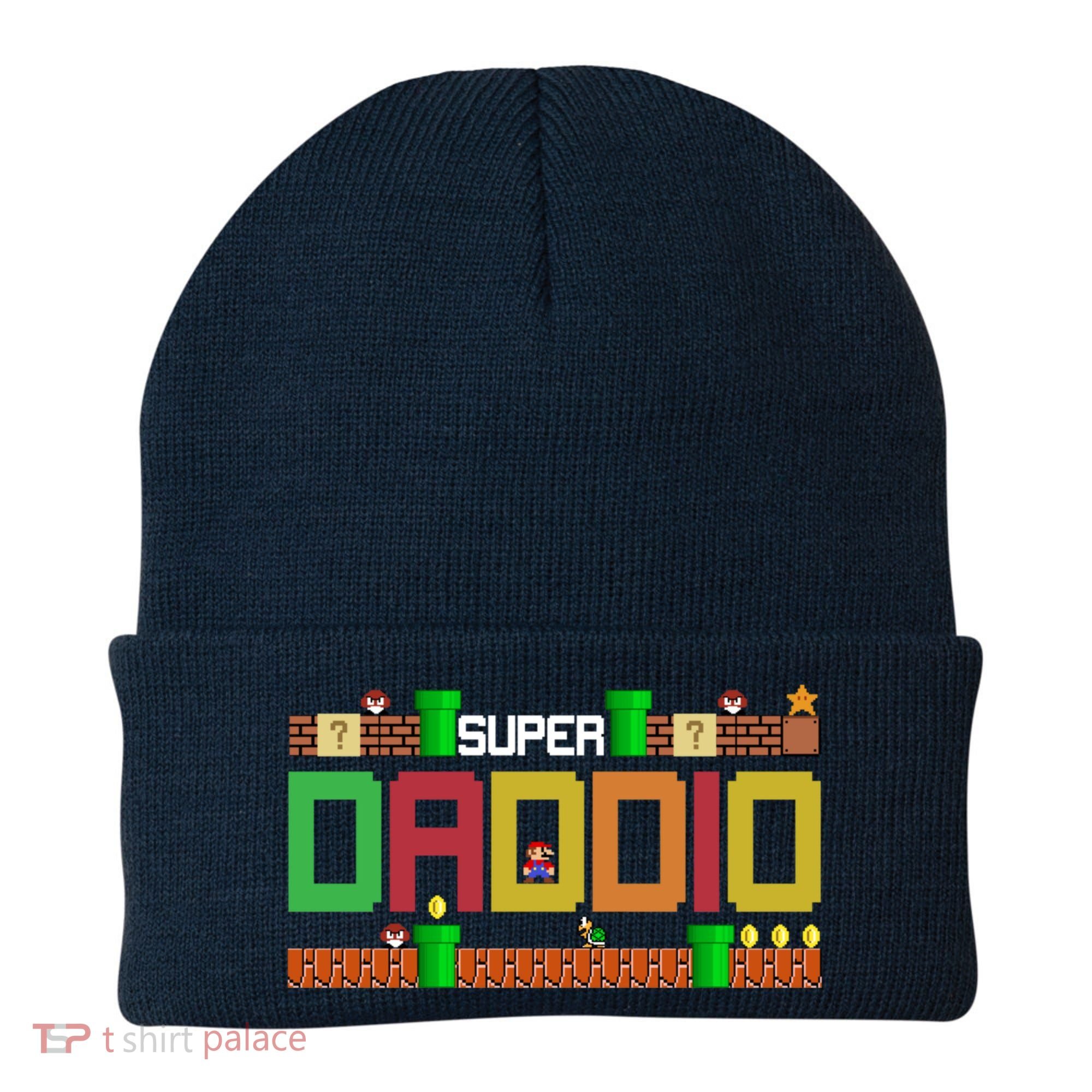 Super Dad Super Daddio Gift Cute Funny Daddy Gift Beanie