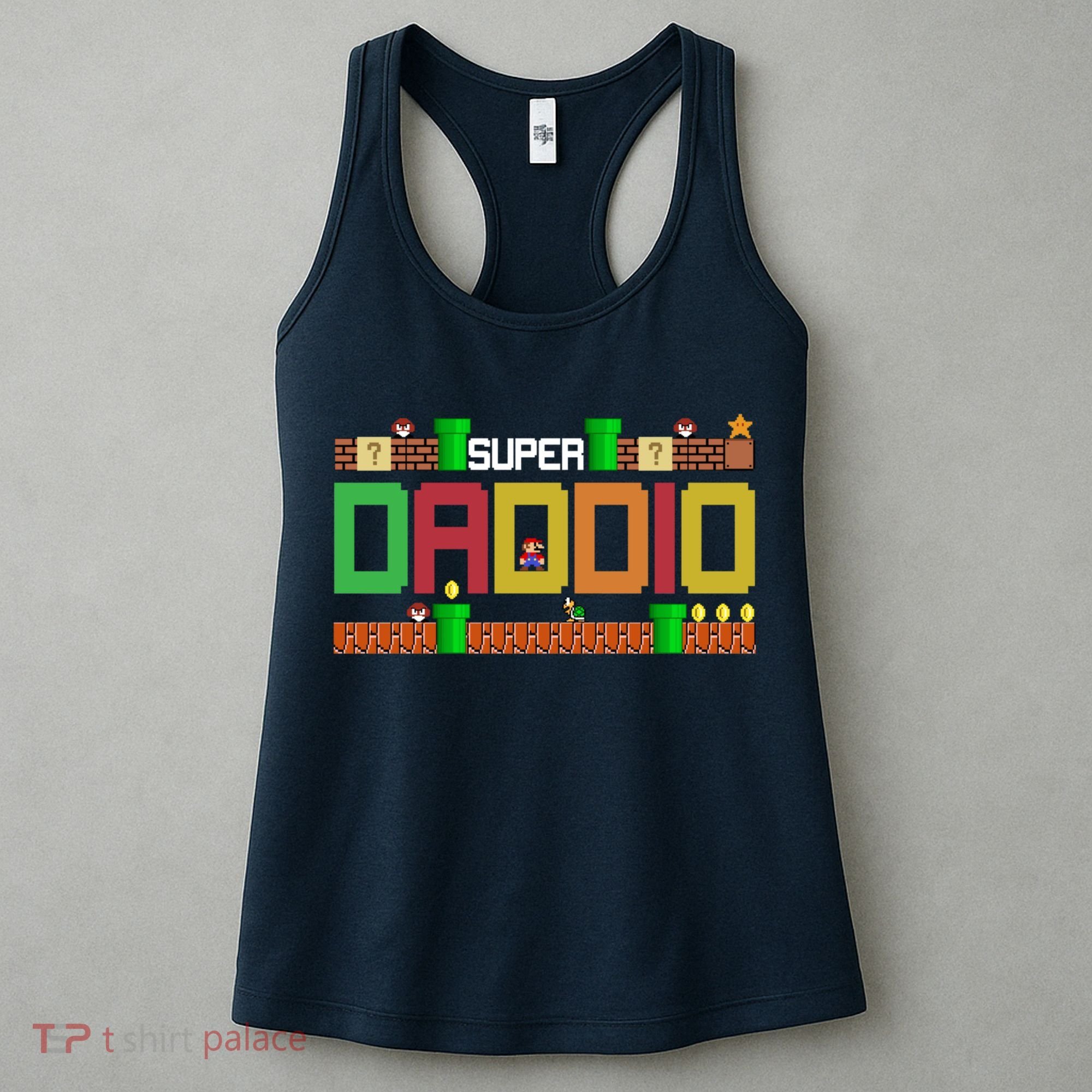 Super Dad Super Daddio Gift Cute Funny Daddy Gift Women's Tank Top