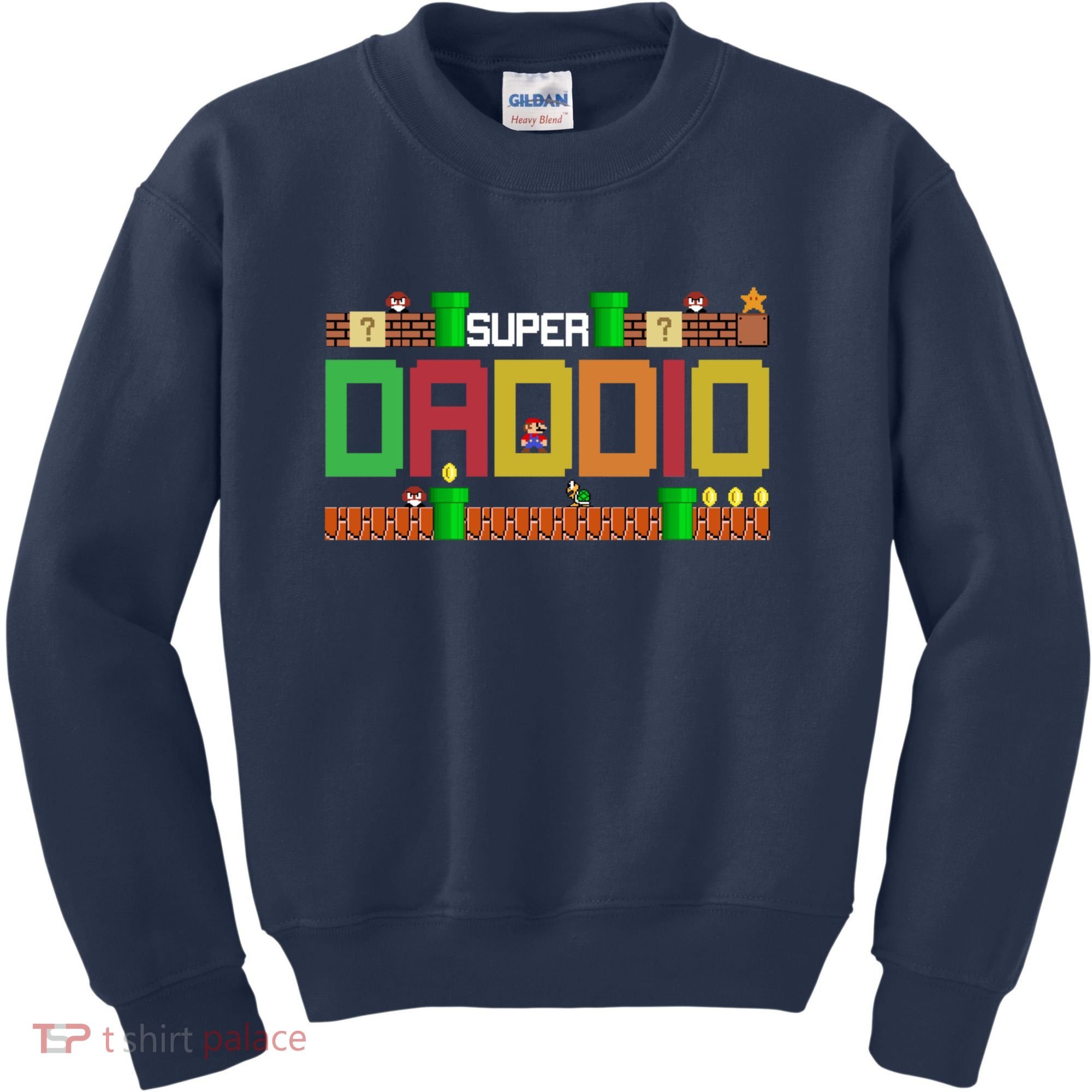 Super Dad Super Daddio Gift Cute Funny Daddy Gift Kids Sweatshirt