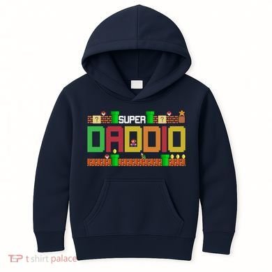 Super Dad Super Daddio Gift Cute Funny Daddy Gift Kids Hoodie