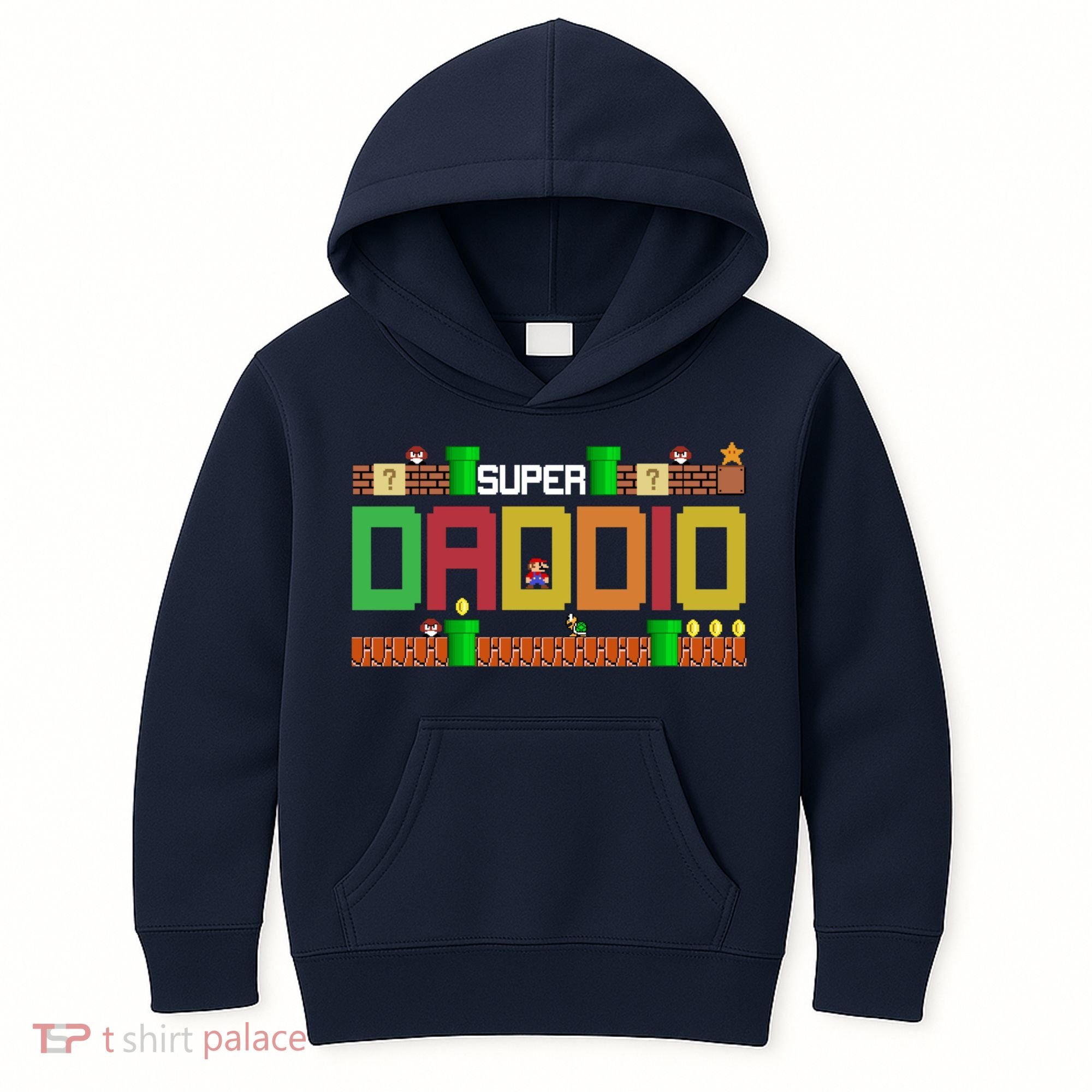 Super Dad Super Daddio Gift Cute Funny Daddy Gift Kids Hoodie