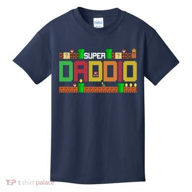 Super Dad Super Daddio Gift Cute Funny Daddy Gift Kids T-Shirt