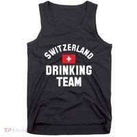 Switzerland Drinking Team For Switzerland Sports Fans Tank Top thumb 0