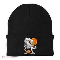 Skeleton Dinosaur T Rex Boys Halloween Mummy Funny Pumpkin Beanie thumb 0