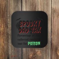 Spooky Dad Tax Halloween Funny Family Matching Halloween Coaster thumb 0