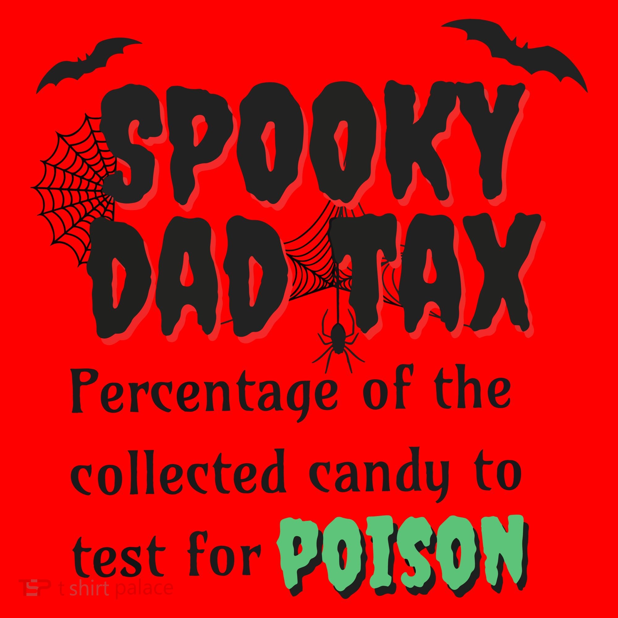 Spooky Dad Tax Halloween Funny Family Matching Halloween Santa Hat