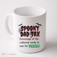 Spooky Dad Tax Halloween Funny Family Matching Halloween Coffee Mug thumb 0