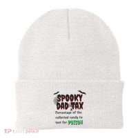 Spooky Dad Tax Halloween Funny Family Matching Halloween Beanie thumb 0