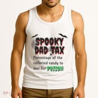 Spooky Dad Tax Halloween Funny Family Matching Halloween Tank Top thumb 3