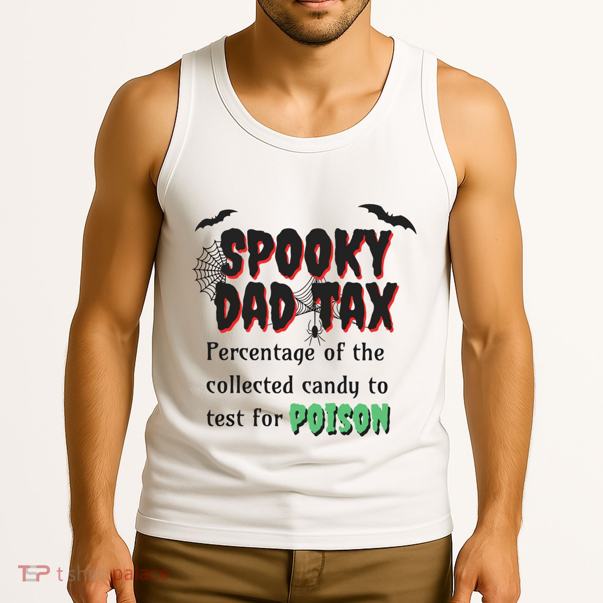 Spooky Dad Tax Halloween Funny Family Matching Halloween Tank Top