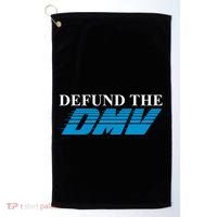 Defund The Dmv Golf Towel thumb 0