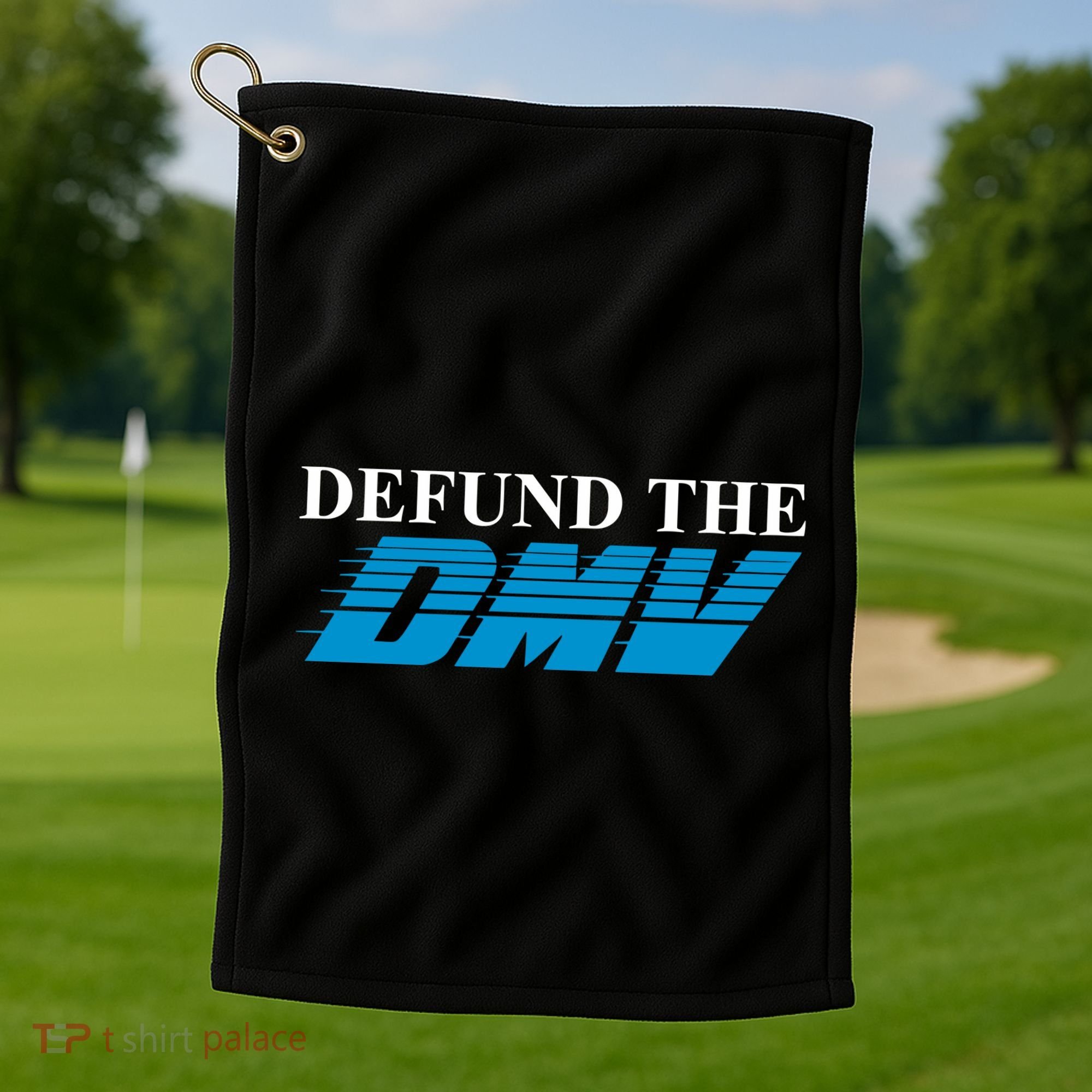 Defund The Dmv Golf Towel