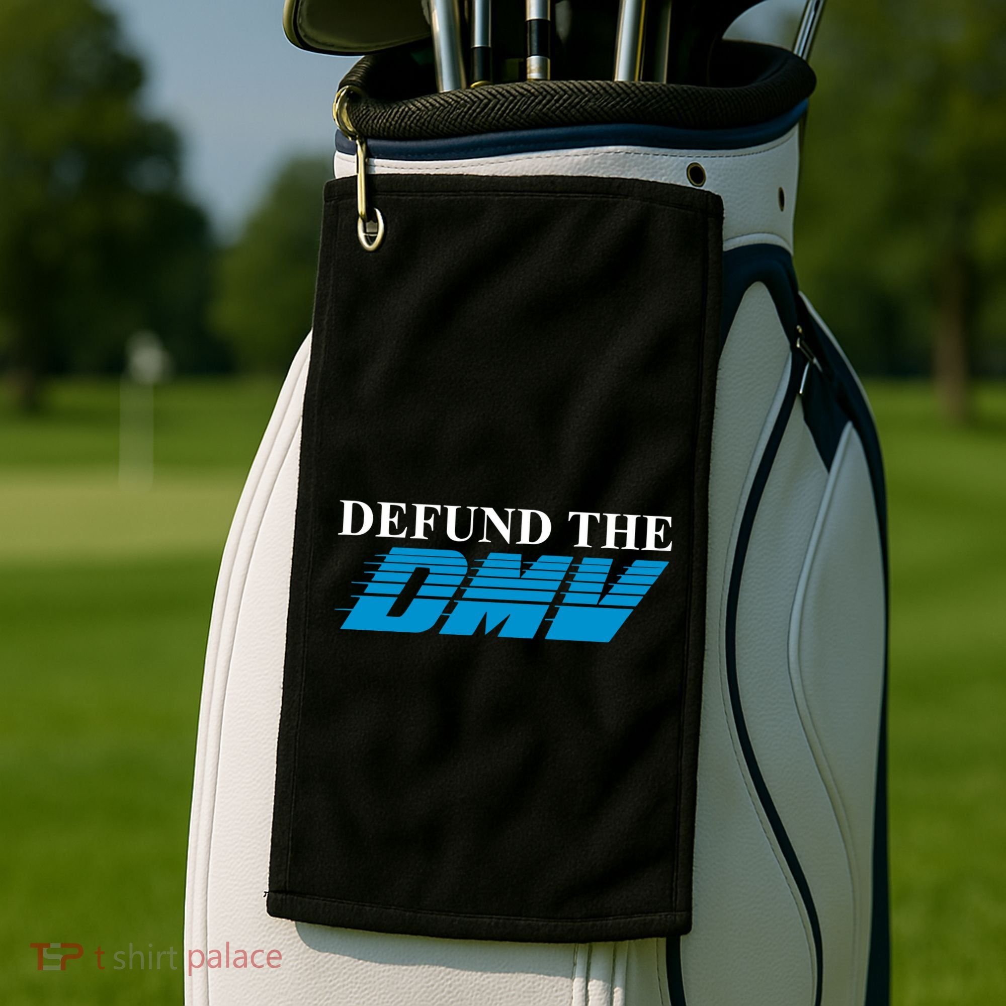 Defund The Dmv Golf Towel