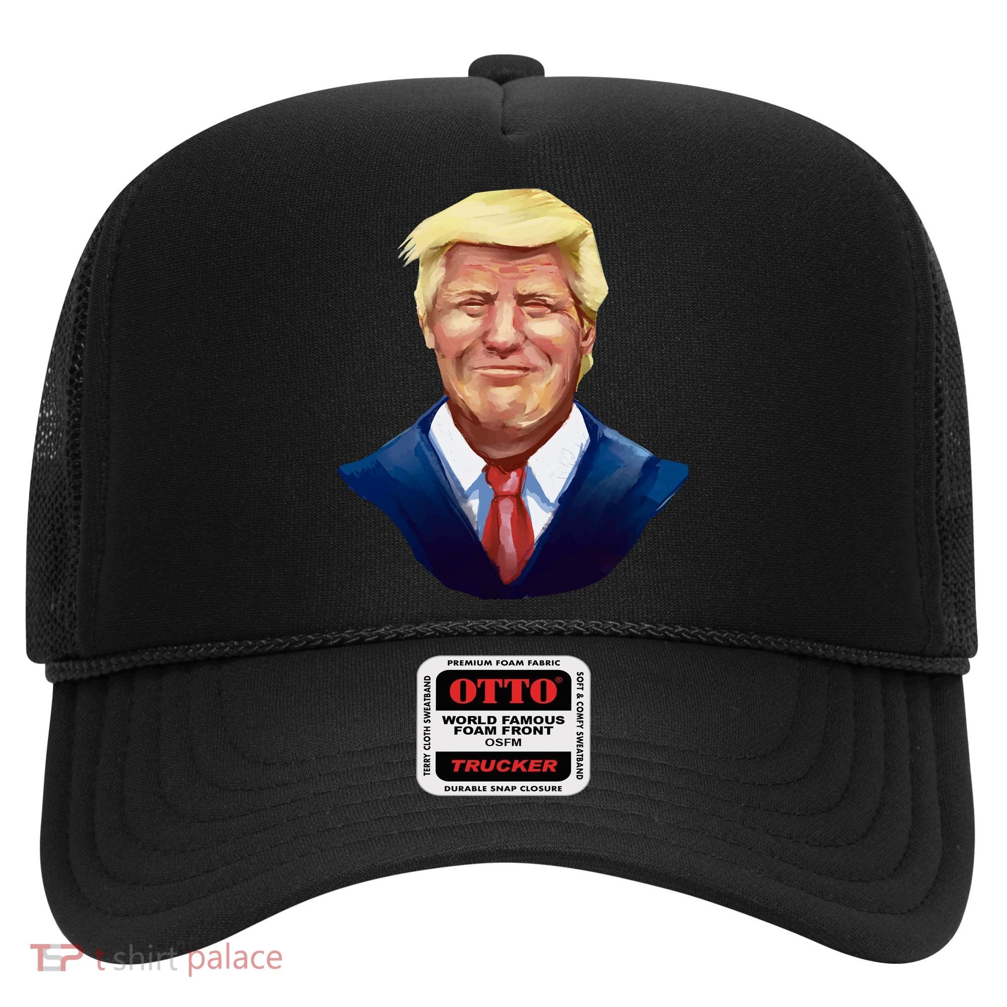 Smiling Donald Trump Portrait Hat