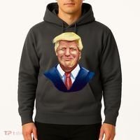 Smiling Donald Trump Portrait Hoodie thumb 2