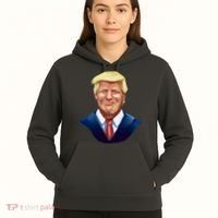 Smiling Donald Trump Portrait Hoodie thumb 5