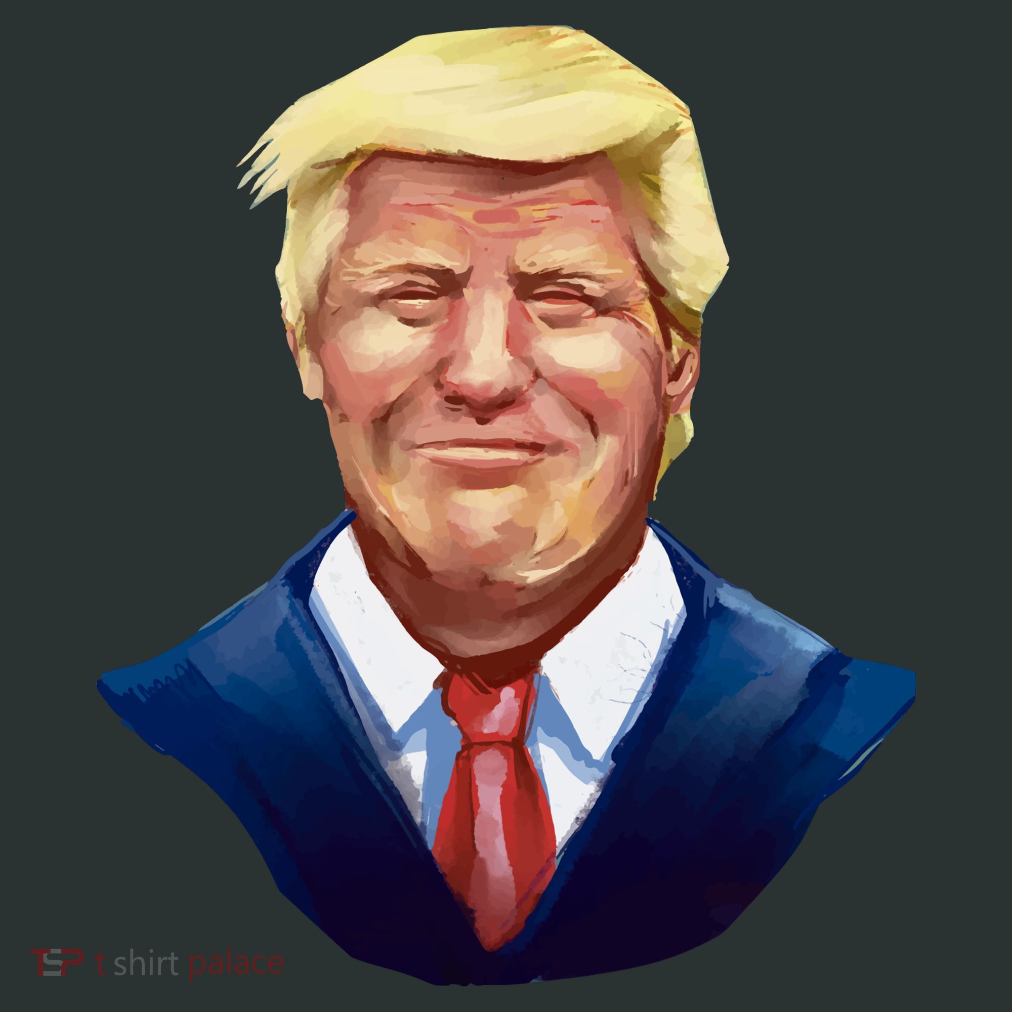 Smiling Donald Trump Portrait Hoodie