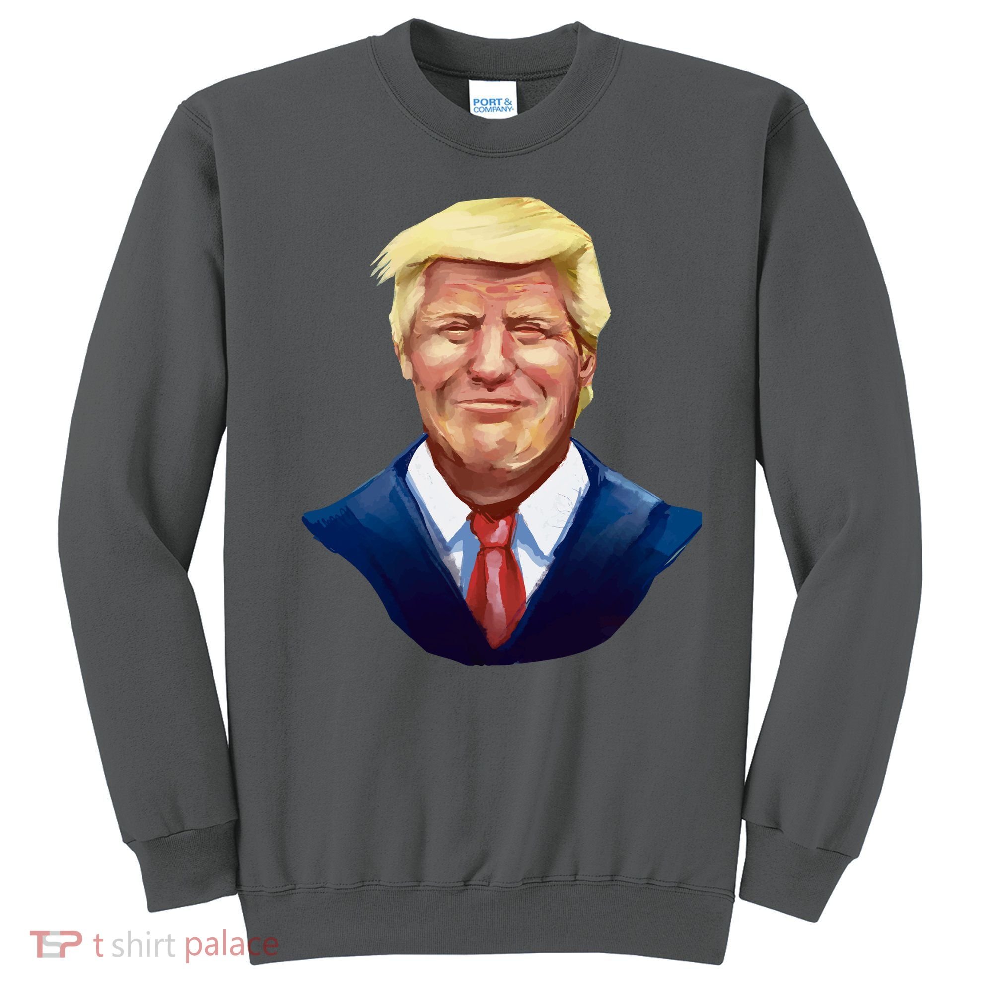 Smiling Donald Trump Portrait Sweatshirt