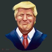 Smiling Donald Trump Portrait Sweatshirt thumb 2